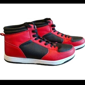 FUBU Men's Heritage Basketball High-Top Sneakers Red/Black